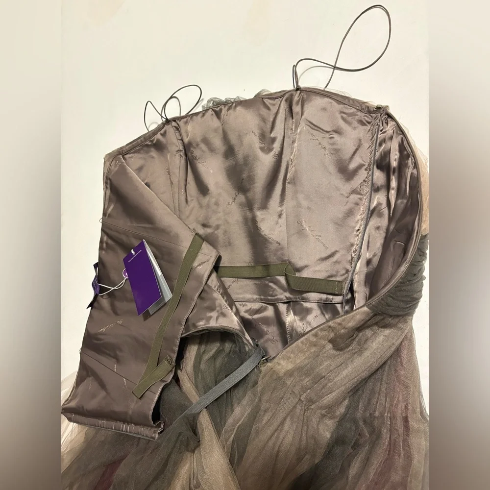 Ralph Lauren Collection Purple Label Tulle Strapless Evening Dress Formal Midi 6 - Picture 10 of 16